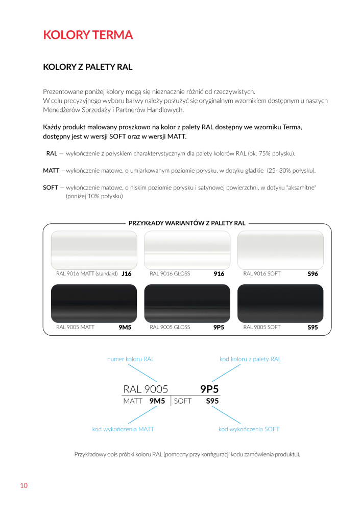 Paleta kolorów Terma Technologie