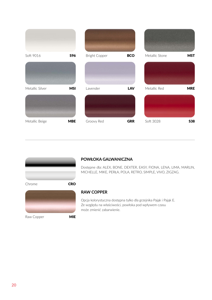 Paleta kolorów Terma Technologie