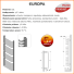 Grzejnik łazienkowy EUROPA E 12/50 550x700