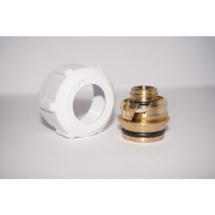 Złączka zaciskowa do rury z tworzywa sztucznego GW 3/4 Alu Pex 16x2 Biały ZZ16x2 B