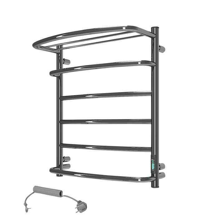 Grzejnik Elektryczny KASKADA z półką 6 605x530mm Chrom