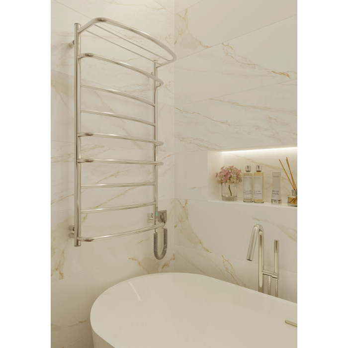 Grzejnik Elektryczny KASKADA z półką 9 1005x530mm Chrom