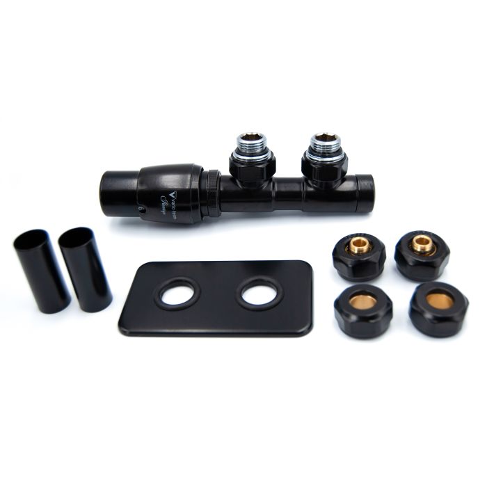 Zestaw All In One "Twins" kątowy lewy Czarny strukturalny APTSGS0214CFK/L