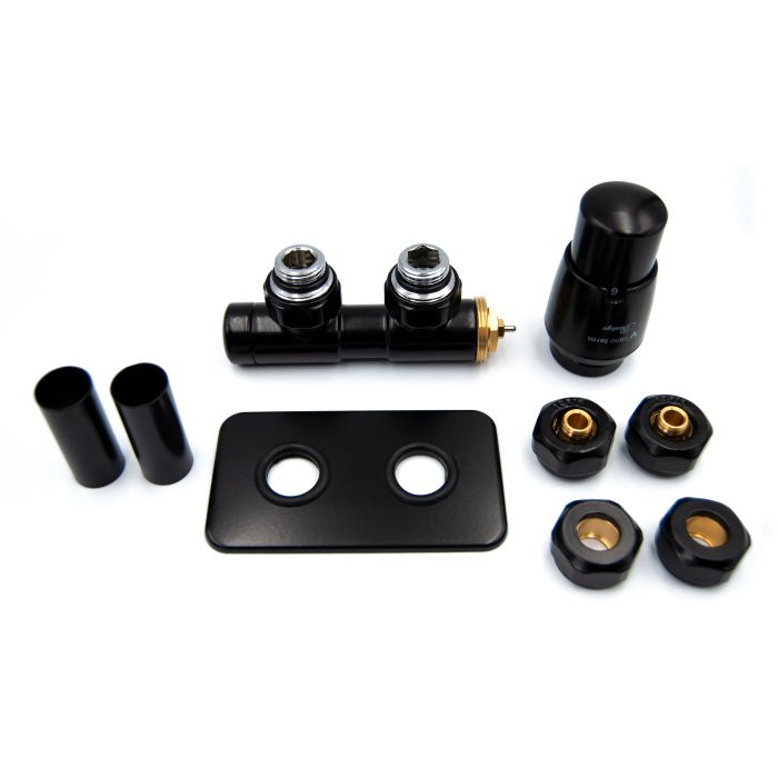 Zestaw All In One "Twins" kątowy prawy Czarny błyszczący APTSGS0213CFK/P