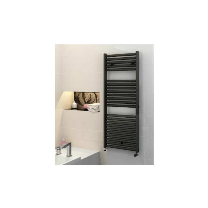 GRZEJNIK ELEKTRYCZNY LUXRAD ARES CZARNY MAT 450x648 w magazynie