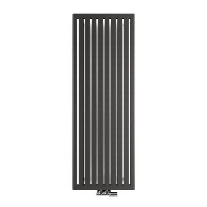Nowoczesny grzejnik dekoracyjny Terma Blu V pionowy, kolor antracyt matowy