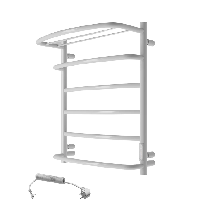 Grzejnik Elektryczny KASKADA z półką 6 605x530mm Biały
