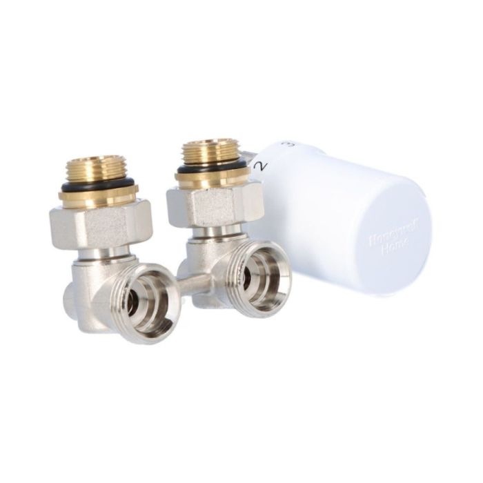 Zestaw do grzejników dolnozasilanych: głowica Thera-6 T3019 + zawór Verafix VK, kątowy, 1/2 cala V2496EY015A TL3096EY15