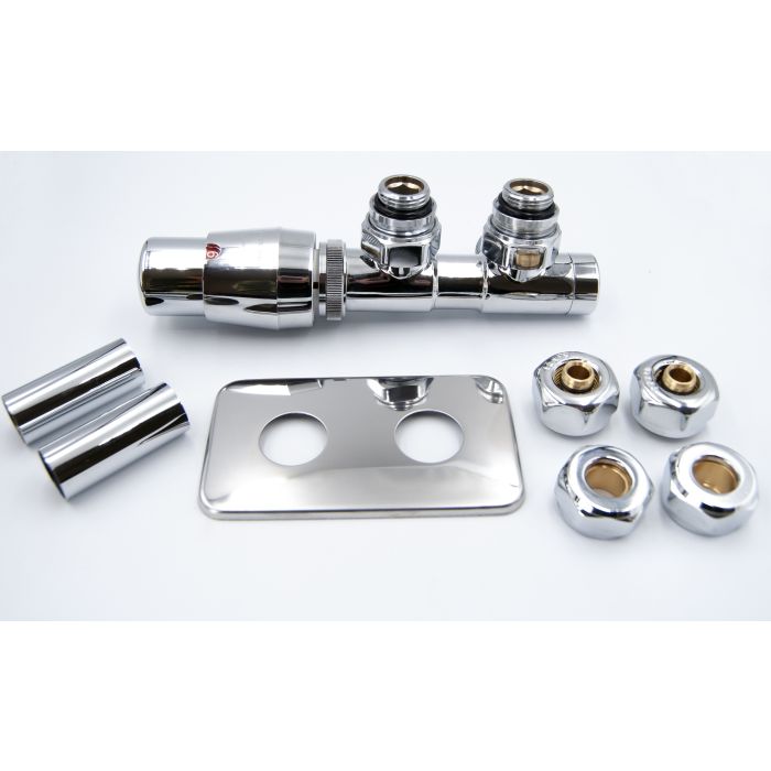 Zestaw All In One "Twins" kątowy lewy Chrom ATSGS0202CFK/L