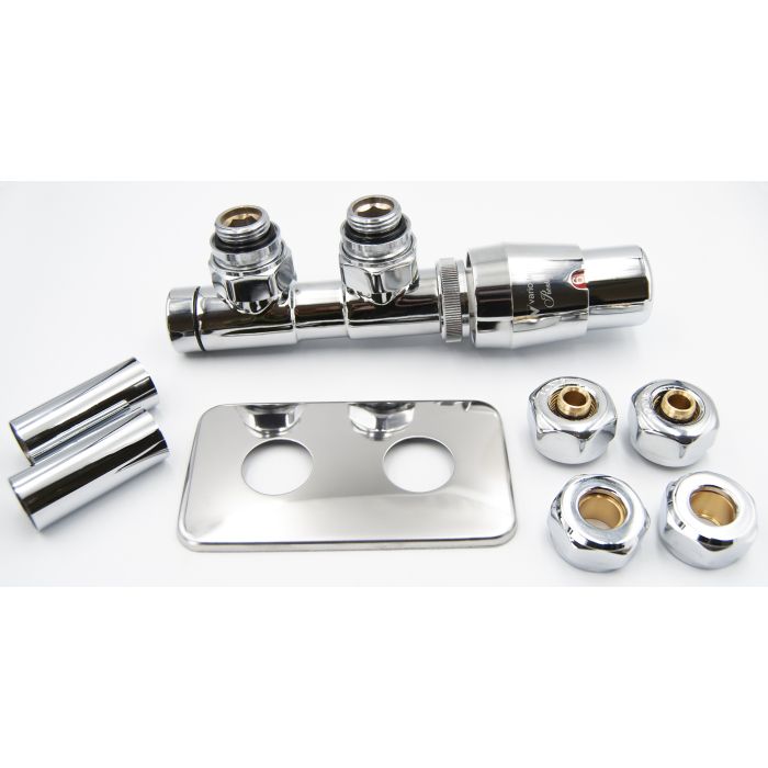 Zestaw All In One "Twins" kątowy prawy Chrom APTSGS0202CFK/P