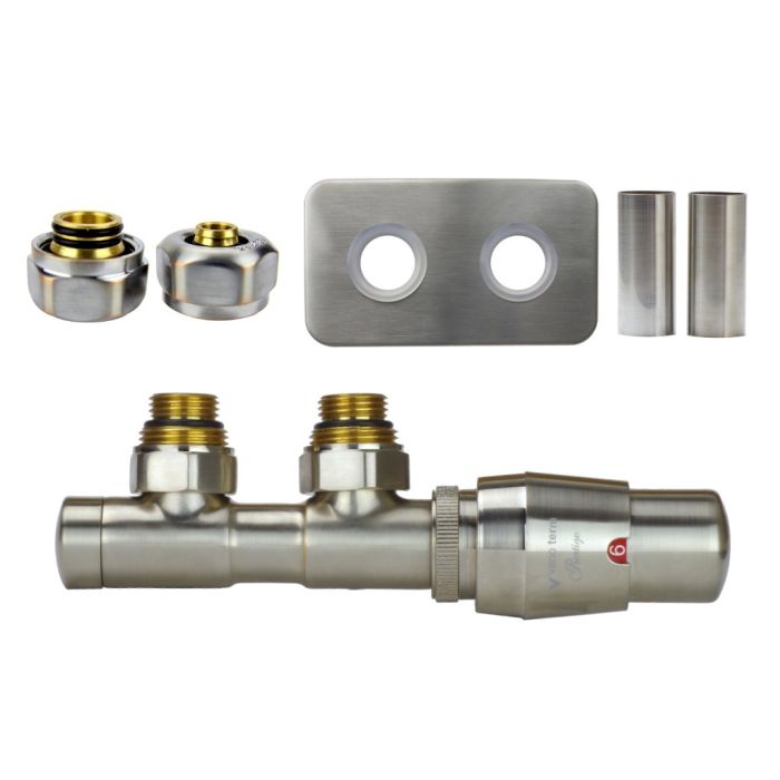 Zestaw All In One "Twins" kątowy prawy Nikiel sylifowany APTSGS0208CFK/P