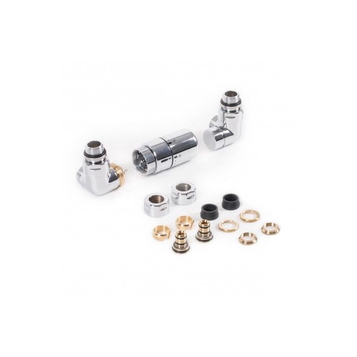 Zestaw termostatyczny trójosiowy lewy Chrom WRZTCG1-CR