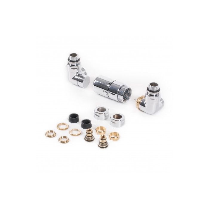 Zestaw termostatyczny trójosiowy prawy Chrom WRZTCG2-CR