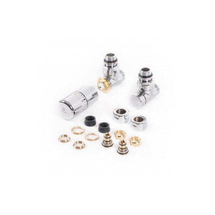 Zestaw termostatyczny kątowy Chrom WRZTCG3-CR