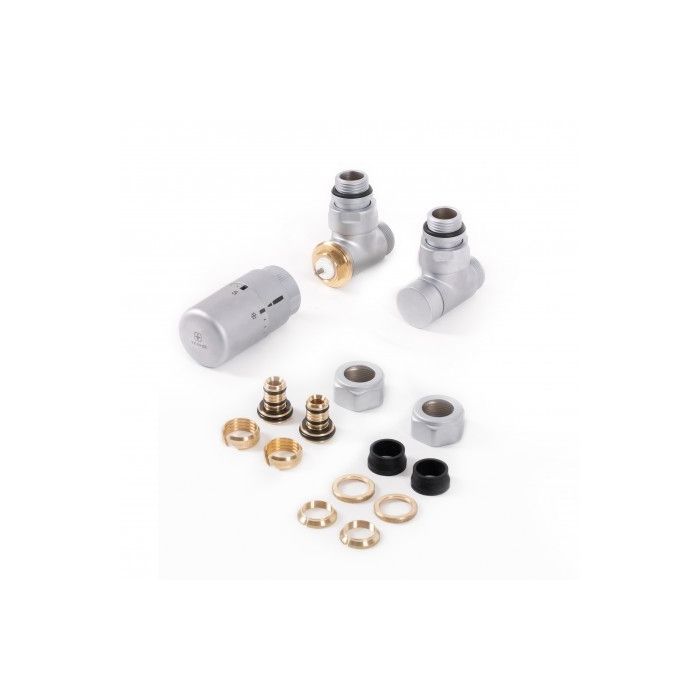 Zestaw termostatyczny kątowy Satyna WRZTCG3-ST