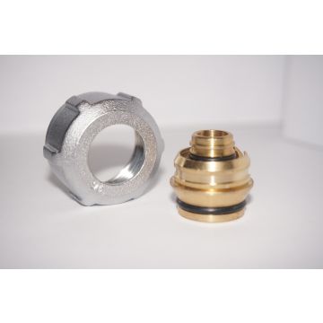 Złączka zaciskowa do rury z tworzywa sztucznego GW 3/4 Alu Pex 16x2 Biały błyszczący ZZ16x2 07