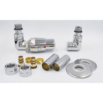 Zestaw All In One "Vision Termostatyczny" kątowy prawy Chrom AVIGS0202CFK/P