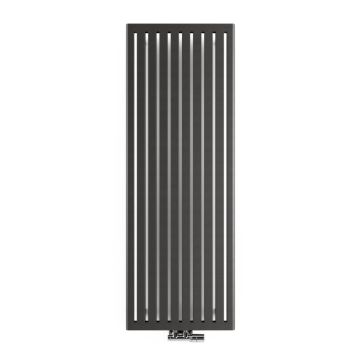 Nowoczesny grzejnik dekoracyjny Terma Blu V pionowy, kolor antracyt matowy