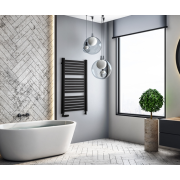 GRZEJNIK ELEKTRYCZNY LUXRAD KASTOR CZARNY MAT 945x580 w magazynie