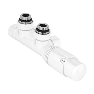 Zintegrowany zestaw termostatyczny Perfexim PHA-036W kątowy Biały