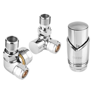 Zestaw termostatyczny DUO-PLEX kątowy 50mm Lewy Prawy