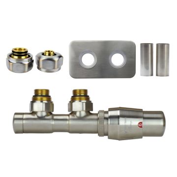 Zestaw All In One "Twins" kątowy prawy Nikiel sylifowany APTSGS0208CFK/P