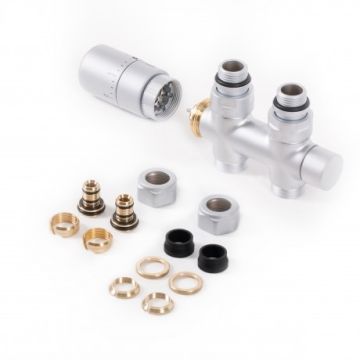 Zestaw zintegrowany termostatyczny prosty lewy Satyna WRZT5G3-ST