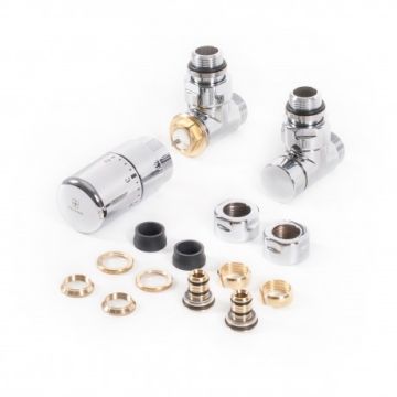 Zestaw termostatyczny kątowy Chrom WRZTCG3-CR