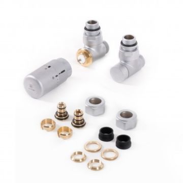 Zestaw termostatyczny kątowy Satyna WRZTCG3-ST