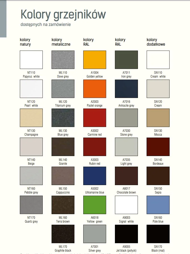 Paleta Kolor&oacute;w Sterlad