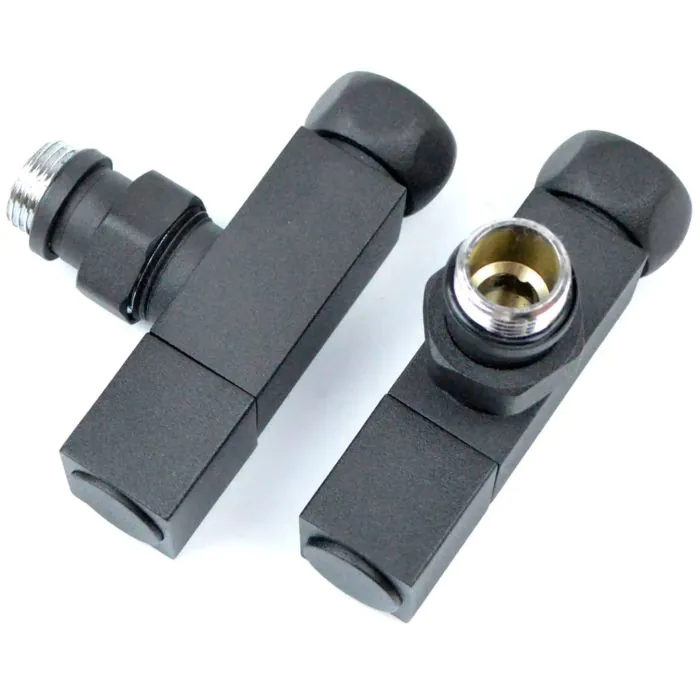 Zestaw regulacyjny NAVIN Quadro 3/4"х1/2", czarna mora, 2 szt 21-633550-0855