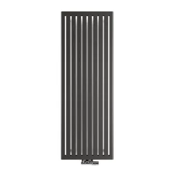 Nowoczesny grzejnik dekoracyjny Terma Blu V pionowy, kolor antracyt matowy