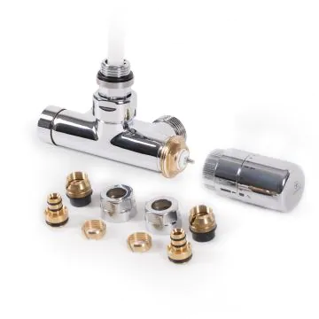 Zestaw zintegrowany kątowy termostatyczny z rurką zanurzeniową lewy Chrom WRZT5G5-CR