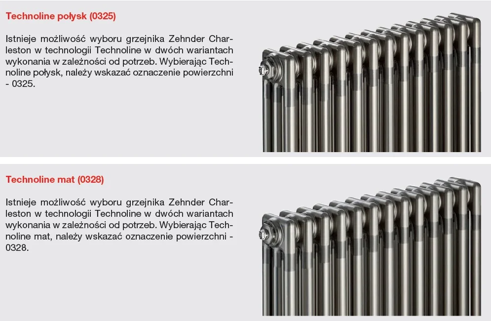 Por&oacute;wnanie technoline mat i połysk