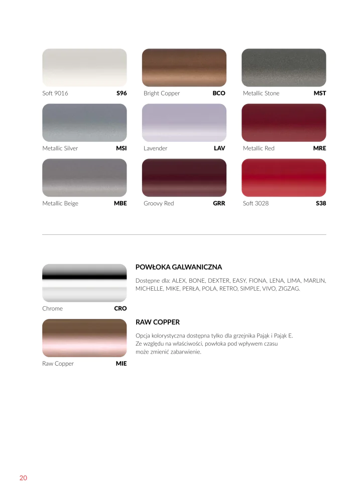 Paleta kolorów Terma Technologie