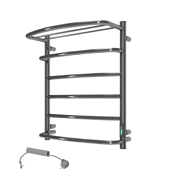 Grzejnik Elektryczny KASKADA z półką 6 605x530mm Chrom