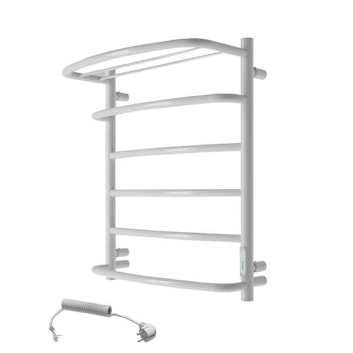 Grzejnik Elektryczny KASKADA z półką 6 605x530mm Biały