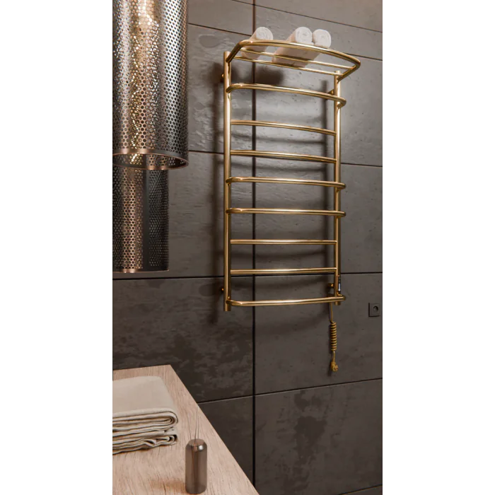 Grzejnik Elektryczny KASKADA z półką 9 1005x530mm Złoty