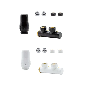 Zestaw Termostatyczny DUO PLEX kątowy 50mm prawy lewy