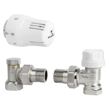 Zestaw termostatyczny F-K Kątowy (biały) ART.412.A.ZEST.TERM.KĄT