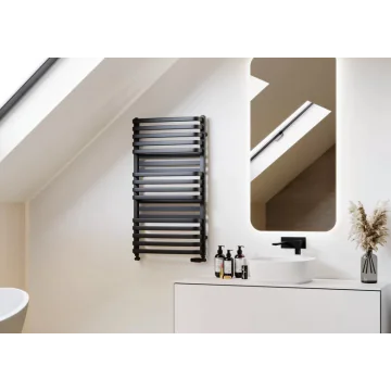 Grzejnik łazienkowy LUXRAD PLUS NEW 1140x530 CZARNY MAT w magazynie
