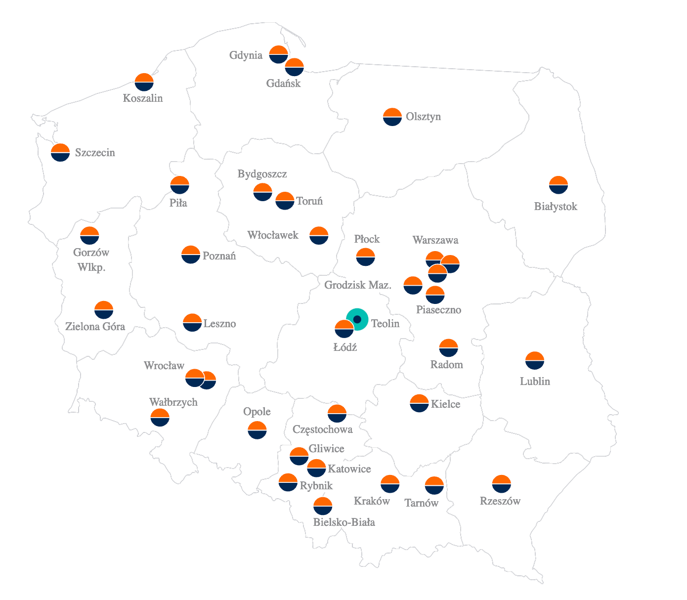 mapa obiekt&oacute;w onninen